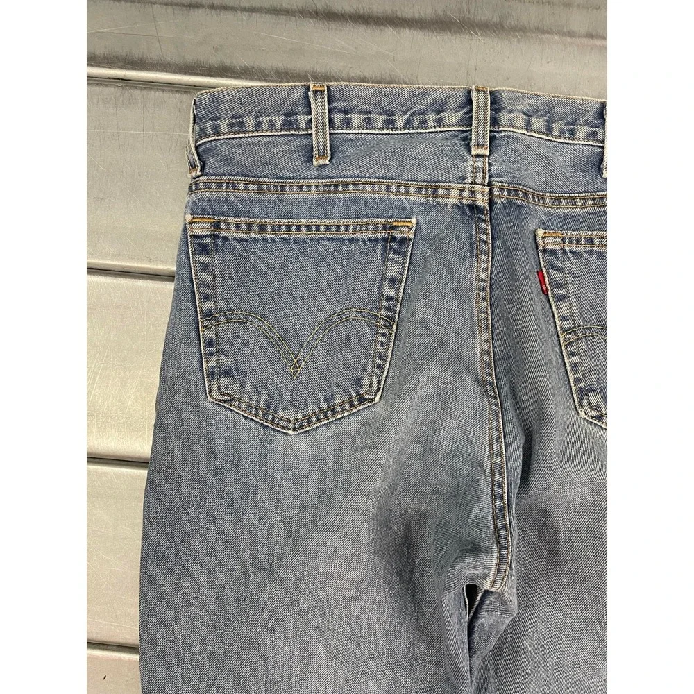 VTG Levis 516 Slim Fit Jeans‎ Mens 36X26 Blue Light/Medium Wash Denim Straight
